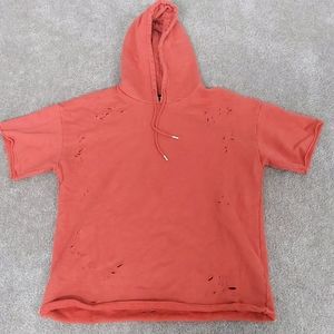 Pacsun distressed short sleeve hoodie